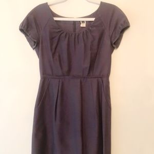 JCREW Navy Cap Sleeve Dress
